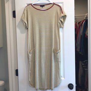 Roolee Striped Midi Dress